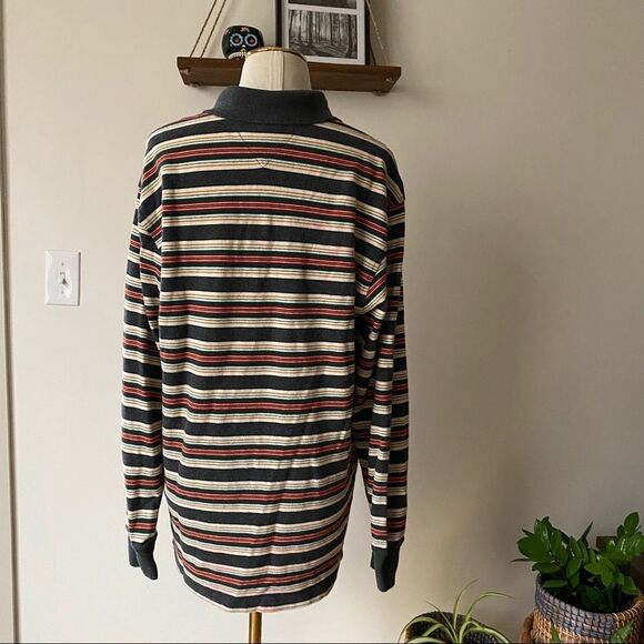 Tommy Hilfiger Striped Collared Long Sleeve Henley - Picture 5 of 7